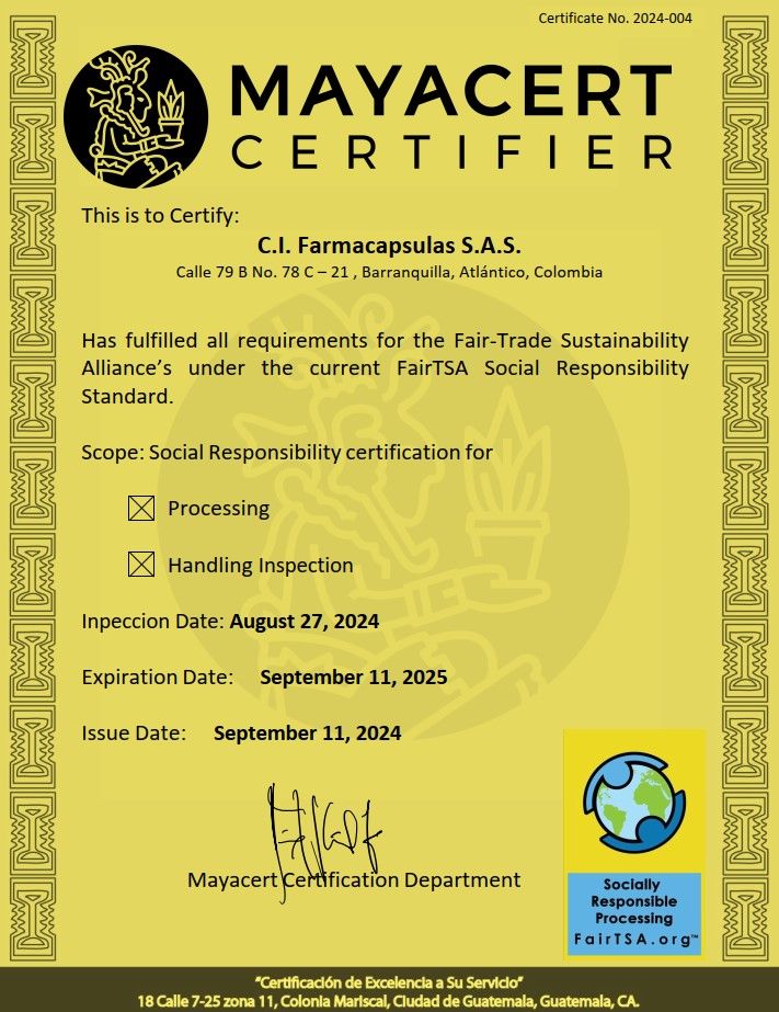 FairTSA Certificate 2024 | GoCaps